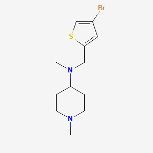 molecular formula C12H19BrN2S B5036690 N-[(4-bromothiophen-2-yl)methyl]-N,1-dimethylpiperidin-4-amine 