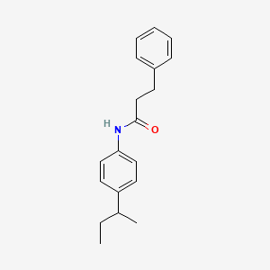 molecular formula C19H23NO B5037012 N-[4-(butan-2-yl)phenyl]-3-phenylpropanamide 