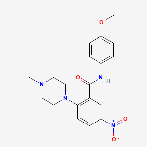 molecular formula C19H22N4O4 B5037119 N-(4-methoxyphenyl)-2-(4-methylpiperazin-1-yl)-5-nitrobenzamide CAS No. 5814-90-4