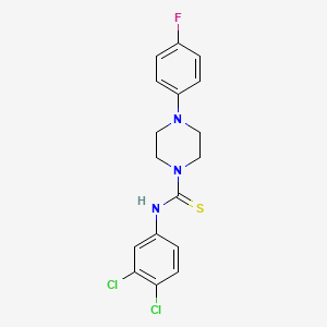 molecular formula C17H16Cl2FN3S B5037162 N-(3,4-dichlorophenyl)-4-(4-fluorophenyl)piperazine-1-carbothioamide 
