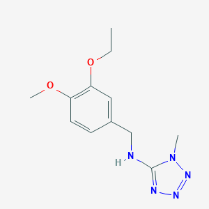 molecular formula C12H17N5O2 B503717 N-(3-ethoxy-4-methoxybenzyl)-N-(1-methyl-1H-tetraazol-5-yl)amine CAS No. 878714-26-2