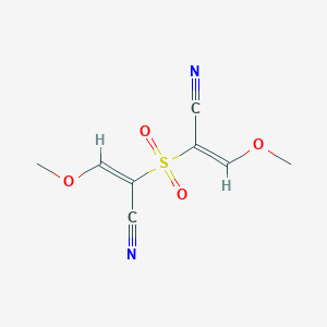 molecular formula C8H8N2O4S B050373 2,2'-Sulfonylbis(3-methoxy-2-propenenitrile) CAS No. 112831-03-5
