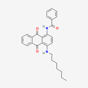 molecular formula C28H28N2O3 B5037314 N-[4-(heptylamino)-9,10-dioxoanthracen-1-yl]benzamide 