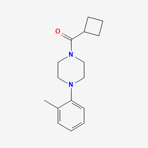 molecular formula C16H22N2O B5037385 CYCLOBUTYL[4-(2-METHYLPHENYL)PIPERAZINO]METHANONE 