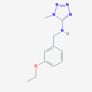 molecular formula C11H15N5O B503750 N-(3-ethoxybenzyl)-1-methyl-1H-tetrazol-5-amine CAS No. 876897-69-7
