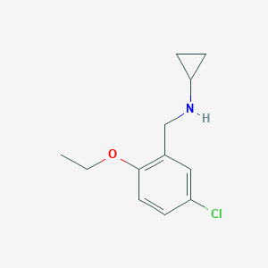 molecular formula C12H16ClNO B503752 N-(5-chloro-2-ethoxybenzyl)cyclopropanamine 