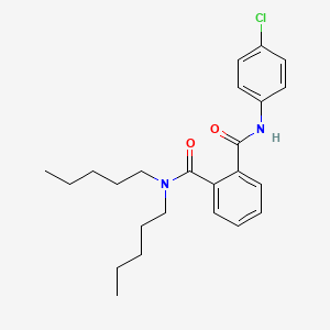 molecular formula C24H31ClN2O2 B5037676 N'-(4-chlorophenyl)-N,N-dipentylbenzene-1,2-dicarboxamide 