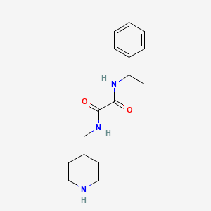 molecular formula C16H23N3O2 B5037838 N-(1-phenylethyl)-N'-(piperidin-4-ylmethyl)ethanediamide CAS No. 6214-84-2