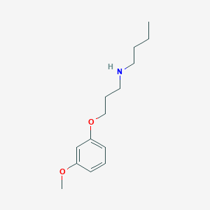 molecular formula C14H23NO2 B5037862 N-[3-(3-methoxyphenoxy)propyl]butan-1-amine 