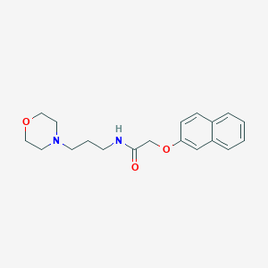 molecular formula C19H24N2O3 B5037903 N-[3-(morpholin-4-yl)propyl]-2-(naphthalen-2-yloxy)acetamide 