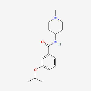 molecular formula C16H24N2O2 B5037972 N-(1-methylpiperidin-4-yl)-3-(propan-2-yloxy)benzamide 