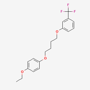 molecular formula C19H21F3O3 B5037985 1-Ethoxy-4-[4-[3-(trifluoromethyl)phenoxy]butoxy]benzene 
