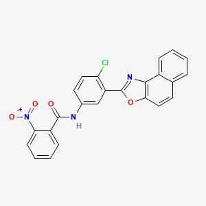 molecular formula C24H14ClN3O4 B5038036 N-(3-benzo[e][1,3]benzoxazol-2-yl-4-chlorophenyl)-2-nitrobenzamide 