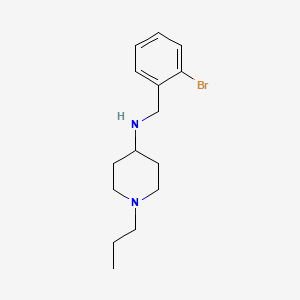molecular formula C15H23BrN2 B5038184 N-[(2-bromophenyl)methyl]-1-propylpiperidin-4-amine 