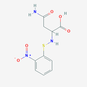 molecular formula C10H11N3O5S B5038193 N~2~-[(2-nitrophenyl)sulfanyl]asparagine 