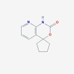 molecular formula C11H12N2O2 B050382 Spiro[cyclopentane-1,4-[4H]pyrido[2,3-d][1,3]oxazin]-2(1H)-one (9CI) CAS No. 122503-73-5