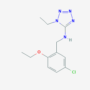 molecular formula C12H16ClN5O B503831 N-[(5-chloro-2-ethoxyphenyl)methyl]-1-ethyltetrazol-5-amine CAS No. 876897-45-9