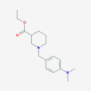 molecular formula C17H26N2O2 B5038551 Ethyl 1-[[4-(dimethylamino)phenyl]methyl]piperidine-3-carboxylate 