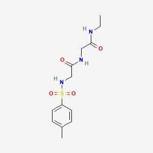 molecular formula C13H19N3O4S B5038727 N-ETHYL-2-[2-(4-METHYLBENZENESULFONAMIDO)ACETAMIDO]ACETAMIDE 