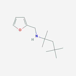 molecular formula C13H23NO B503874 N-(furan-2-ylmethyl)-2,4,4-trimethylpentan-2-amine CAS No. 86375-31-7