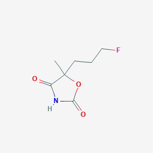 5-(3-Fluoropropyl)-5-methyloxazolidine-2,4-dione