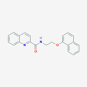 molecular formula C22H18N2O2 B5038889 N-(2-naphthalen-1-yloxyethyl)quinoline-2-carboxamide 