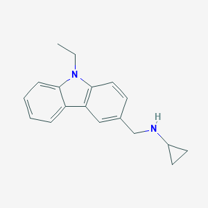 molecular formula C18H20N2 B503902 N-[(9-ethylcarbazol-3-yl)methyl]cyclopropanamine 