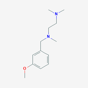 molecular formula C13H22N2O B5039260 N'-[(3-methoxyphenyl)methyl]-N,N,N'-trimethylethane-1,2-diamine 