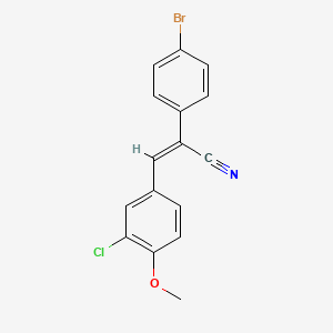 2-(4-bromophenyl)-3-(3-chloro-4-methoxyphenyl)acrylonitrile