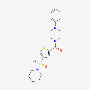 1-phenyl-4-{[4-(1-piperidinylsulfonyl)-2-thienyl]carbonyl}piperazine