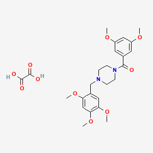 1-(3,5-dimethoxybenzoyl)-4-(2,4,5-trimethoxybenzyl)piperazine oxalate