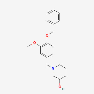 1-[4-(benzyloxy)-3-methoxybenzyl]-3-piperidinol
