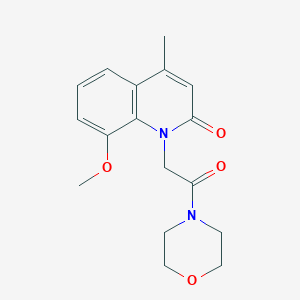 8-methoxy-4-methyl-1-[2-(4-morpholinyl)-2-oxoethyl]-2(1H)-quinolinone