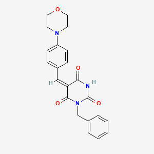 1-benzyl-5-[4-(4-morpholinyl)benzylidene]-2,4,6(1H,3H,5H)-pyrimidinetrione