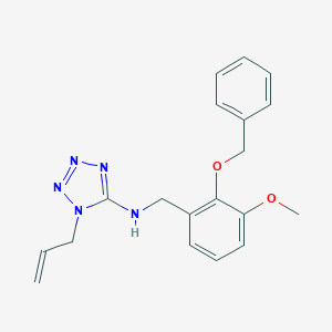 molecular formula C19H21N5O2 B503935 N-(1-allyl-1H-tetraazol-5-yl)-N-[2-(benzyloxy)-3-methoxybenzyl]amine CAS No. 880866-19-3