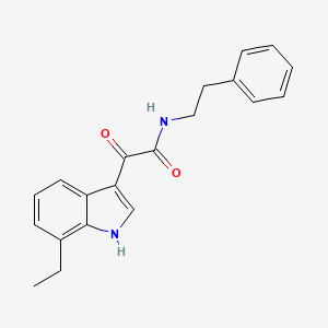 2-(7-ethyl-1H-indol-3-yl)-2-oxo-N-(2-phenylethyl)acetamide