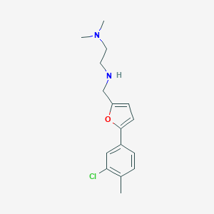 molecular formula C16H21ClN2O B503938 N'-{[5-(3-chloro-4-methylphenyl)furan-2-yl]methyl}-N,N-dimethylethane-1,2-diamine 