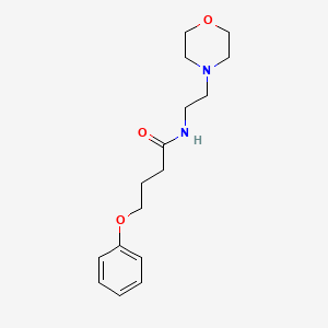 molecular formula C16H24N2O3 B5039452 N-[2-(morpholin-4-yl)ethyl]-4-phenoxybutanamide 