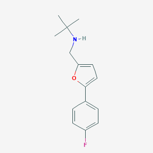 molecular formula C15H18FNO B503965 N-(tert-butyl)-N-{[5-(4-fluorophenyl)-2-furyl]methyl}amine 