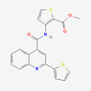 molecular formula C20H14N2O3S2 B5039710 METHYL 3-({[2-(2-THIENYL)-4-QUINOLYL]CARBONYL}AMINO)-2-THIOPHENECARBOXYLATE 