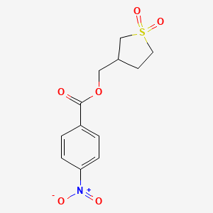 molecular formula C12H13NO6S B5039780 (1,1-Dioxothiolan-3-yl)methyl 4-nitrobenzoate 