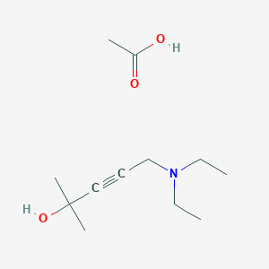 molecular formula C12H23NO3 B5039791 acetic acid;5-(diethylamino)-2-methylpent-3-yn-2-ol 