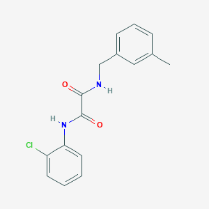 molecular formula C16H15ClN2O2 B5039799 N'-(2-chlorophenyl)-N-[(3-methylphenyl)methyl]oxamide 