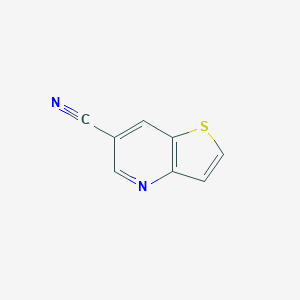 molecular formula C8H4N2S B050402 Thieno[3,2-b]pyridine-6-carbonitrile CAS No. 116538-95-5
