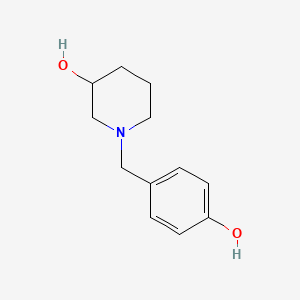 molecular formula C12H17NO2 B5040614 1-(4-hydroxybenzyl)-3-piperidinol 