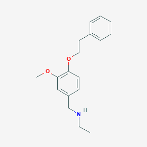 molecular formula C18H23NO2 B504086 N-[3-methoxy-4-(2-phenylethoxy)benzyl]ethanamine 