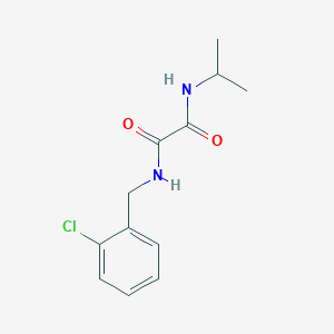 molecular formula C12H15ClN2O2 B5041072 N'-[(2-CHLOROPHENYL)METHYL]-N-(PROPAN-2-YL)ETHANEDIAMIDE 