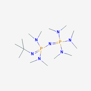 molecular formula C14H39N7P2 B050413 1-tert-Butyl-2,2,4,4,4-pentakis(dimethylamino)-2Lambda5,4Lambda5-catenadi(phosphazene) CAS No. 111324-03-9