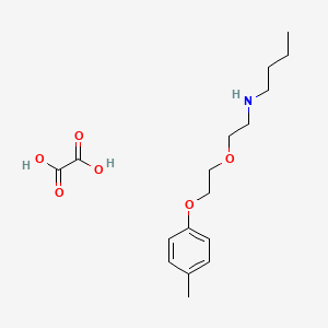 molecular formula C17H27NO6 B5041343 N-{2-[2-(4-methylphenoxy)ethoxy]ethyl}-1-butanamine oxalate 