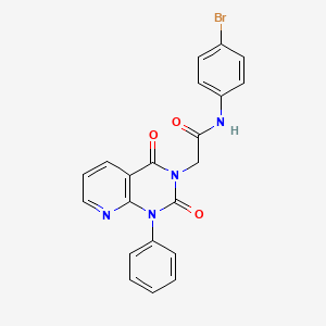 molecular formula C21H15BrN4O3 B5041439 N-(4-BROMOPHENYL)-2-{2,4-DIOXO-1-PHENYL-1H,2H,3H,4H-PYRIDO[2,3-D]PYRIMIDIN-3-YL}ACETAMIDE 